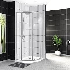 Душевой уголок BelBagno UNO-195-RH-2-100/80-C-Cr 100*80*195 L/R без поддона