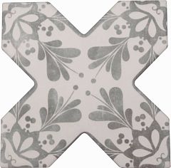 Керамогранит Cevica Becolors 13,25*13,25 Cross Decoro Stencil Grey