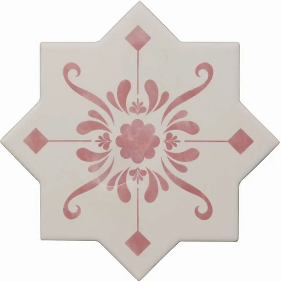 Керамогранит Cevica Becolors 13,25*13,25 Star Decoro Stencil Coral