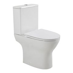 Унитаз-компакт BelBagno Lounge BB045CPR безободковый, P-Trap, с крышкой-сиденьем BB045/051SC