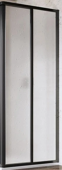Душевая стенка с дверью Ravak Supernova SRV2-100 S 100*195 профиль черный, пластик Pearl