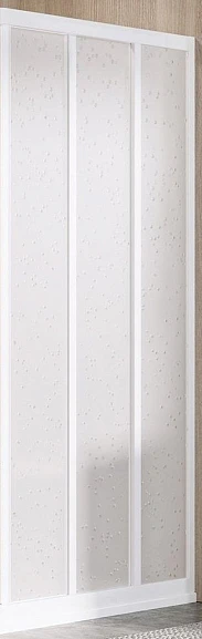 Душевая стенка с дверью Ravak Supernova ASRV3-90 90*198 профиль белый, пластик Pearl