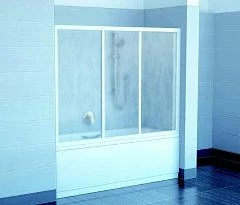 Шторка на ванну Ravak AVDP3-170 профиль белый, стекло Transparent