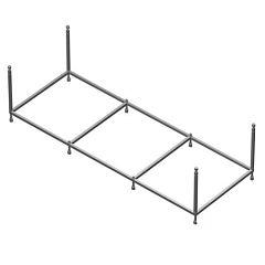 Монтажный комплект для ванны Roca Easy 170*75 (каркас, слив-перелив, крепления) (приобретается в комплекте с ванной)