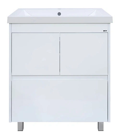 Тумба с раковиной Misty Алиса 75 напольная белая