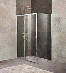 Душевой уголок BelBagno UNIQUE-AH-1-120/135-90-C-Cr 120-135*90*190 L/R без поддона