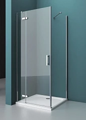 Душевой уголок BelBagno KRAFT-A-12-80-C-Cr-L 80*80*198 (с поддоном TRAY-AS-A-80-30-W)