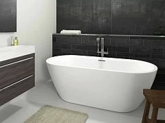 Акриловая ванна Riho Inspire 180х80 Glossy Fall (заполнение через перелив)