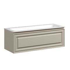 Тумба с раковиной Sancos Very 120 Beige Soft (раковина Element CN7016 121*45,7 два отверстия под смеситель)