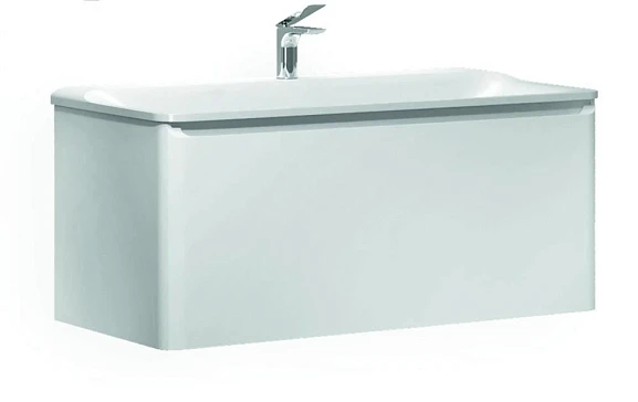 Тумба под раковину Raval Welto 80 белый глянец