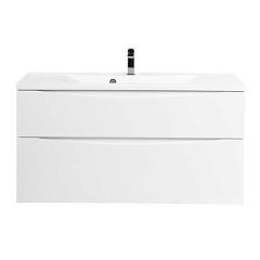 Тумба с раковиной BelBagno Marino-H60 110 Bianco Lucido