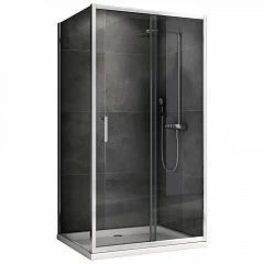 Душевой уголок ABBER Schwarzer Diamant AG301505-S605 150*60*190 L/R без поддона