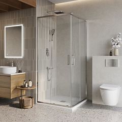 Душевой уголок BelBagno LUCE-A-2-90-C-Cr 90*90*195 без поддона