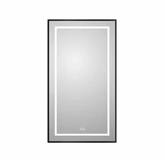 Зеркало BelBagno Kraft SPC-KRAFT-500-900-LED-TCH-WARM-NERO 50*90 черное с Led-подсветкой и функцией антизапотевания