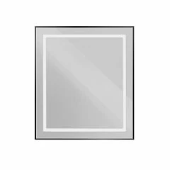 Зеркало BelBagno Kraft SPC-KRAFT-700-800-SENS-NERO 70*80 черное с Led-подсветкой