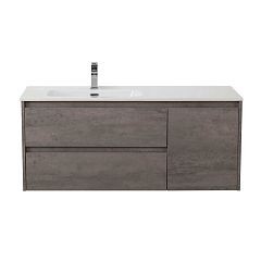 Тумба с раковиной BelBagno Kraft 100 Cemento Grigio L