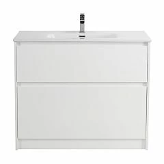 Тумба с раковиной BelBagno Kraft 100 напольная Bianco Opaco (раковина BB1000ETL)