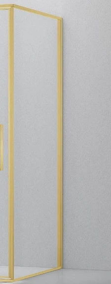 Душевая стенка боковая Vincea Slim 8mm VSG-4SL900CLG 90*195 профиль брашированное золото