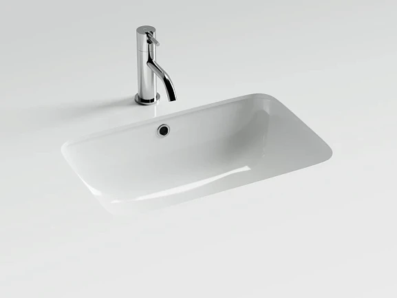Встраиваемая раковина Ceramicanova Element 54*36 белый глянец