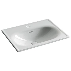 Встраиваемая раковина Ceramicanova Sabo 60*46 с отверстием под смеситель белый глянец Встраиваемая раковина Ceramicanova Sabo 60*46 с отверстием под смеситель белый глянец