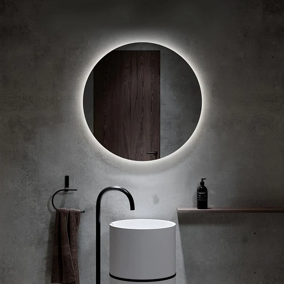 Зеркало Alavann Rondo 70 с подсветкой и функцией антизапотевания