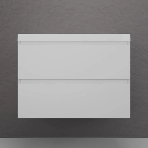 Тумба с раковиной Style Line Манхэттен 80 подвесная белая матовая