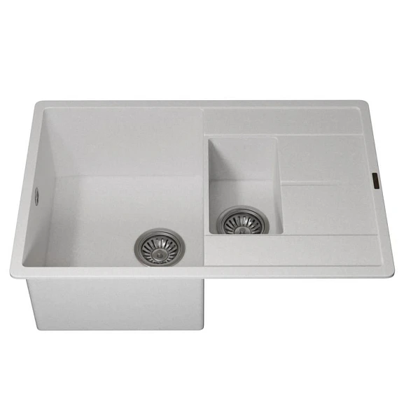 Кухонная мойка Uperwood Quartz UPD-05 78х51 белая матовая