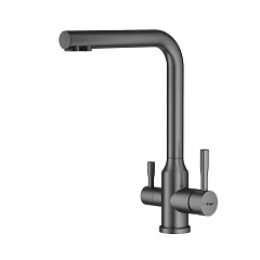 Смеситель Raglo R81.61.09 для кухни с функцией подключения фильтра графит Смеситель Raglo R81.61.09 для кухни с функцией подключения фильтра графит
