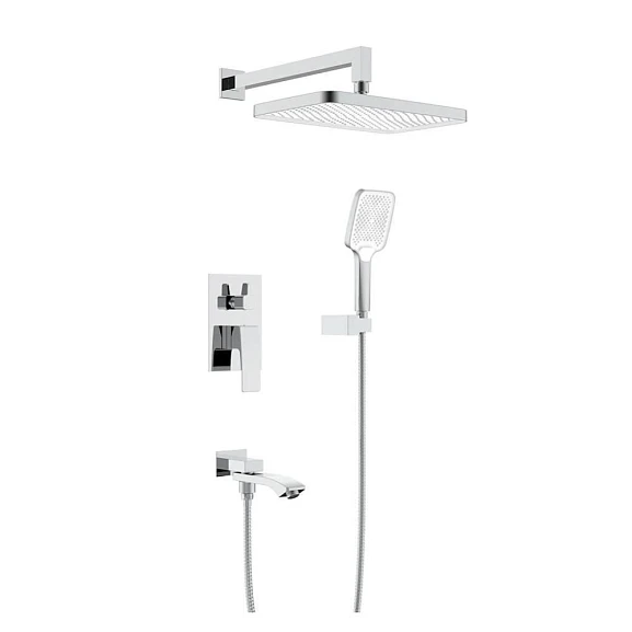 Душевой комплект Raglo R01.27 с изливом скрытый монтаж хром