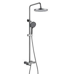 Душевая стойка Shevanik S4726T оружейная сталь   Душевая стойка Shevanik S4726T оружейная сталь