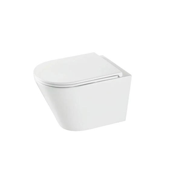 Подвесной унитаз Grossman GR-4403SQ 36,8*54, белый с крышкой-сиденьем микролифт Slim