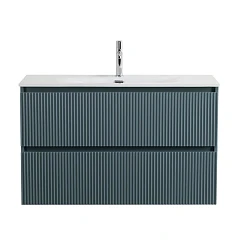 Тумба под раковину BelBagno Uno-Mini 100 голубая матовая
