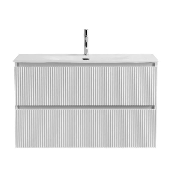 Тумба с раковиной BelBagno Uno-Mini 100 Bianco Opaco