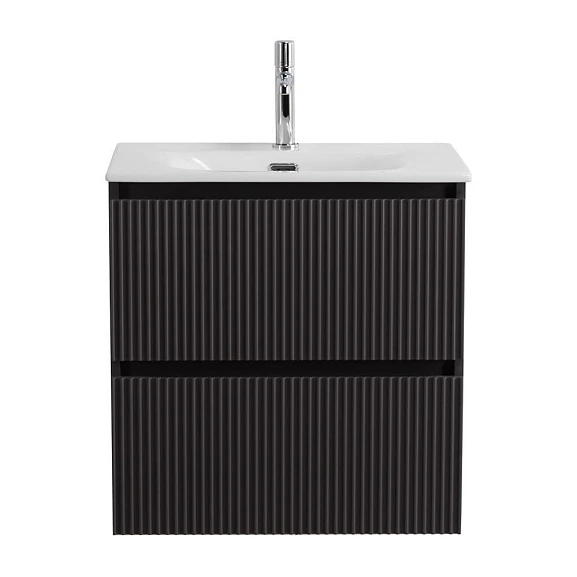 Тумба с раковиной BelBagno Uno 70 темно-серая матовая