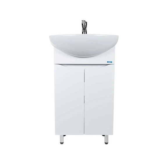 Тумба с раковиной Viant Рим VRIM50BA-T2ST 50 белый глянец (раковина Балтика 50)