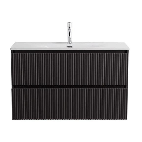 Тумба под раковину BelBagno Uno 120 темно-серая матовая с двумя ящиками