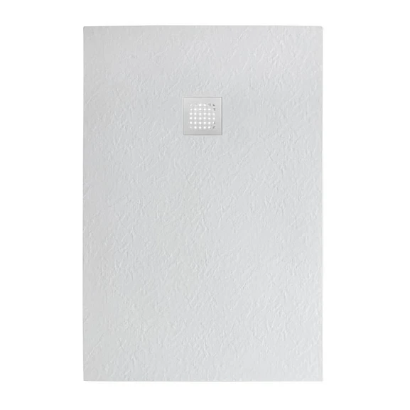 Душевой поддон BelBagno Uno 120*80*3,5 прямоугольный белый с сифоном и белой матовой декоративной накладкой