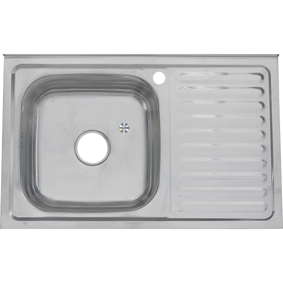 Кухонная мойка Melana 80*50*16 накладная прямоугольная с сифоном L