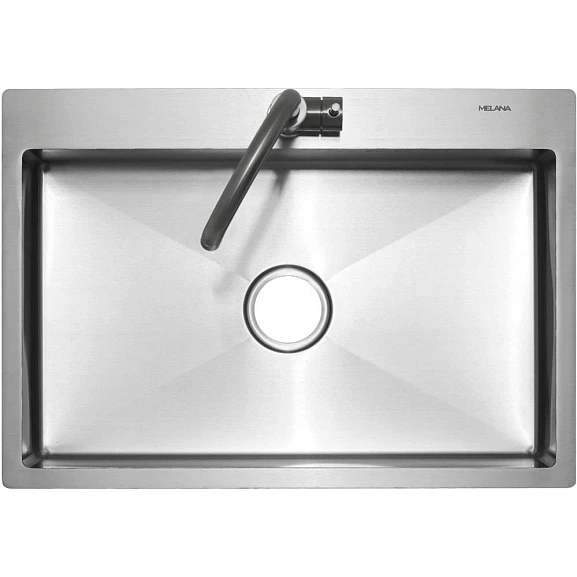Кухонная мойка Melana ProfLine 70*50 врезная прямоугольная сатин