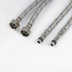 Гибкая подводка Iddis F1/2xM10S, F1/2xM10L 80 см, комплект 2 шт Гибкая подводка Iddis F1/2xM10S, F1/2xM10L 80 см, комплект 2 шт