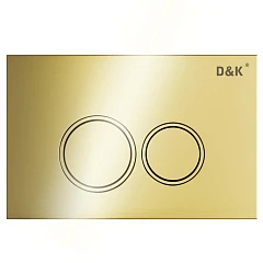 Клавиша смыва D&K Bayern DB1529007.2 золото глянец для системы инсталляции DI8050127