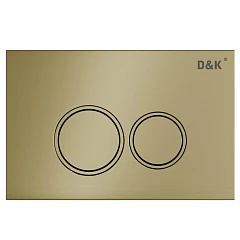 Клавиша смыва D&K Bayern DB1529007 матовое золото для системы инсталляции DI8050127