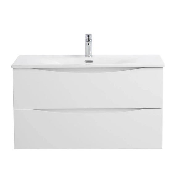 Тумба с раковиной BelBagno Marino-Cer-N 100 Bianco Lucido