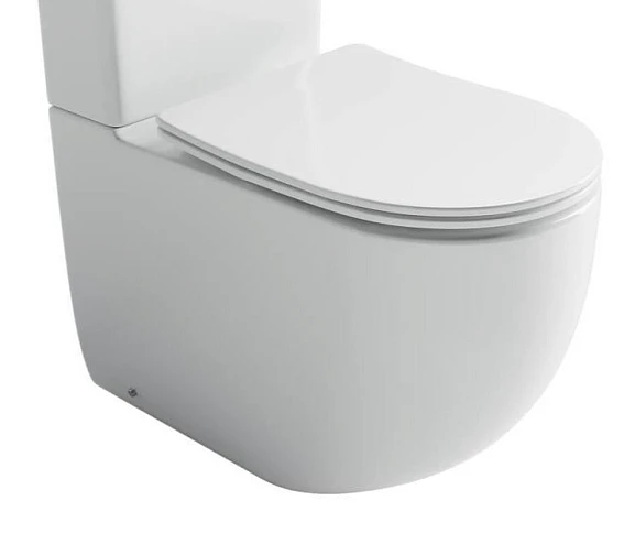 Чаша унитаза Ceramicanova Metropol CN4001T-B безободковая Торнадо с крышкой-сиденьем микролифт Slim