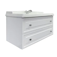 Тумба с раковиной Comforty Феррара 100 белый глянец (раковина Comforty 3310)