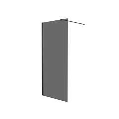 Душевая перегородка Knotlor Velum Onyx 90*200 профиль вороненая сталь без поддона