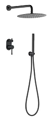 Душевой комплект Boheme Uno 464-B черный матовый