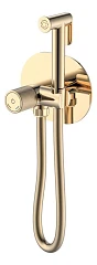 Гигиенический душ со смесителем Boheme Tech 157-G скрытый монтаж золото