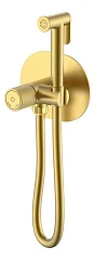 Гигиенический душ со смесителем Boheme Tech 157-MG скрытый монтаж золото матовое