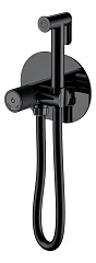 Гигиенический душ со смесителем Boheme Tech 157-B скрытый монтаж черный матовый